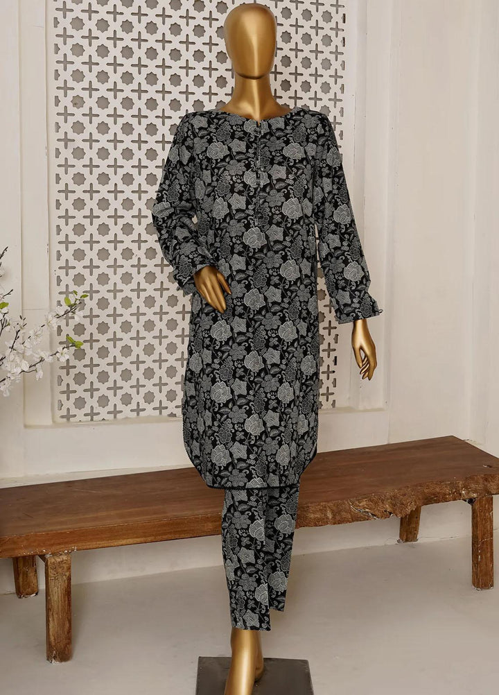 HZ Textiles Printed Khaddar Suits Unstitched 2 Pece HZ23KS PKS-1002-A - Winter Collection