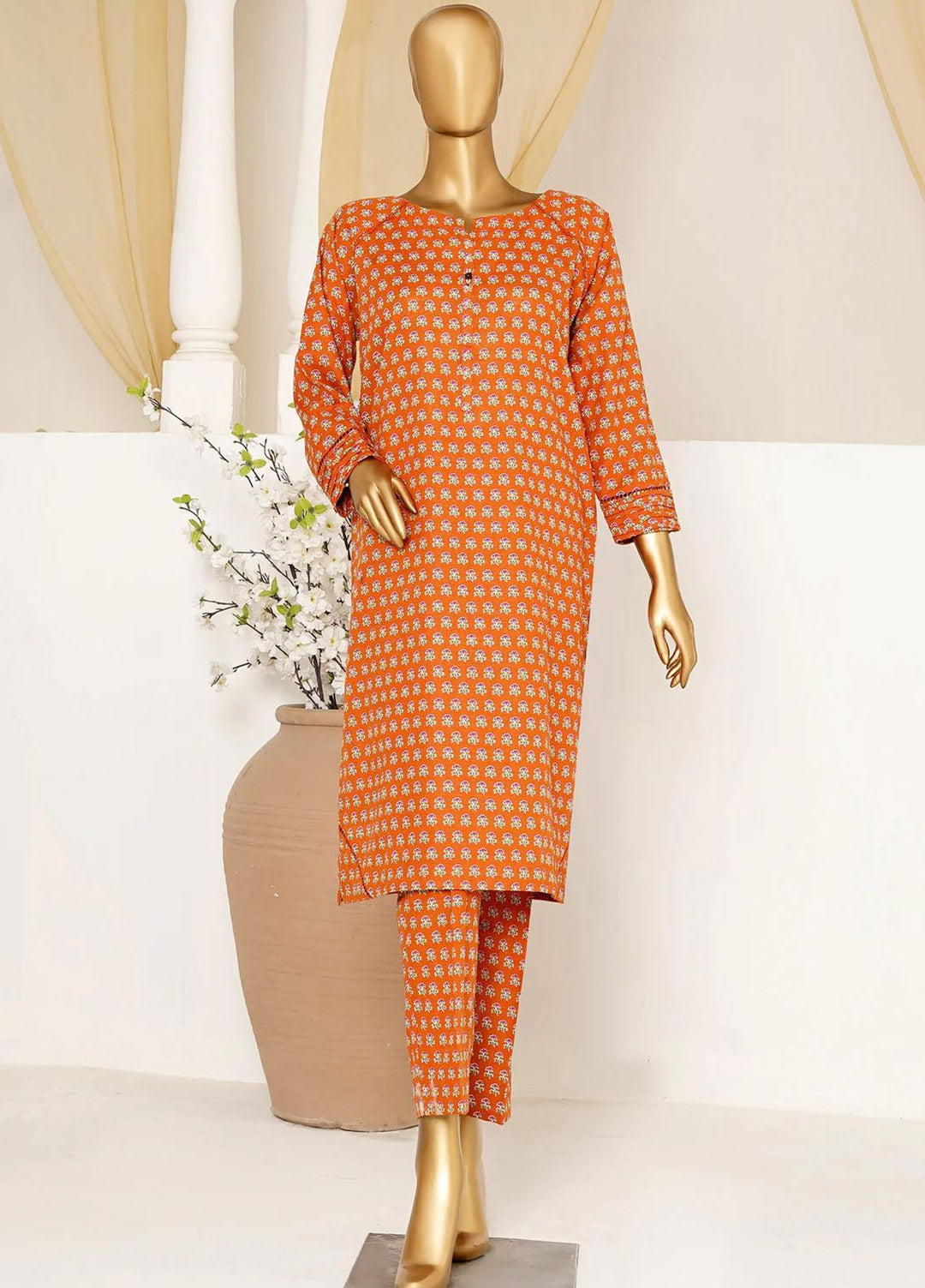 HZ Textiles Printed Khaddar Suits Unstitched 2 Pece HZ23KS PKS-1003-A - Winter Collection