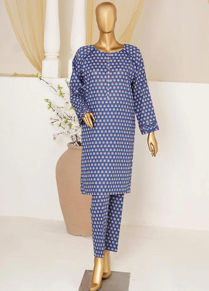 HZ Textiles Printed Khaddar Suits Unstitched 2 Pece HZ23KS PKS-1003-B - Winter Collection