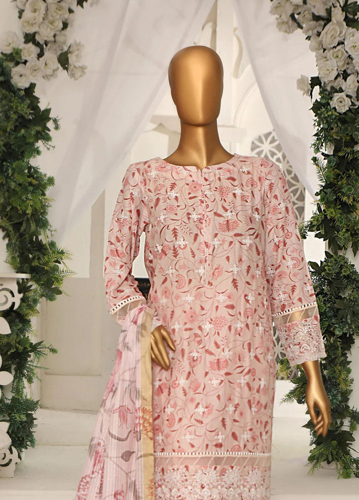 HZ Textiles Embroidered Chikankari Lawn Suits Unstitched 3 Piece HZ23OPK OPC 18412 - Summer Collection