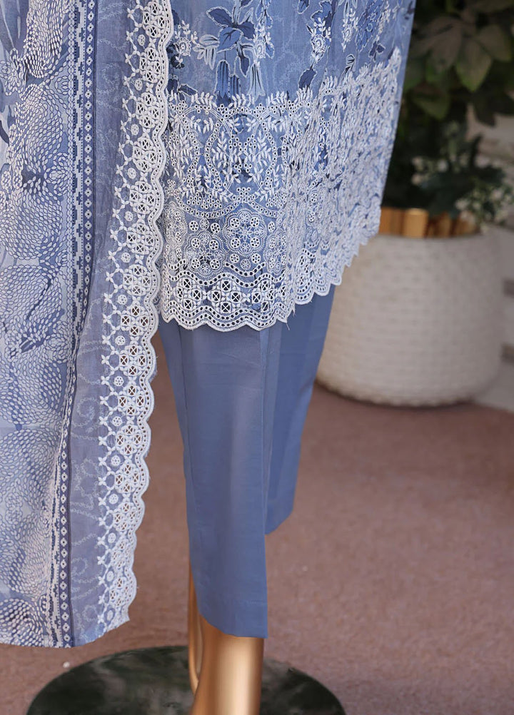 HZ Textiles Embroidered Lawn Suits Unstitched 3 Piece HZ25LE PLK-1025 - Summer Collection