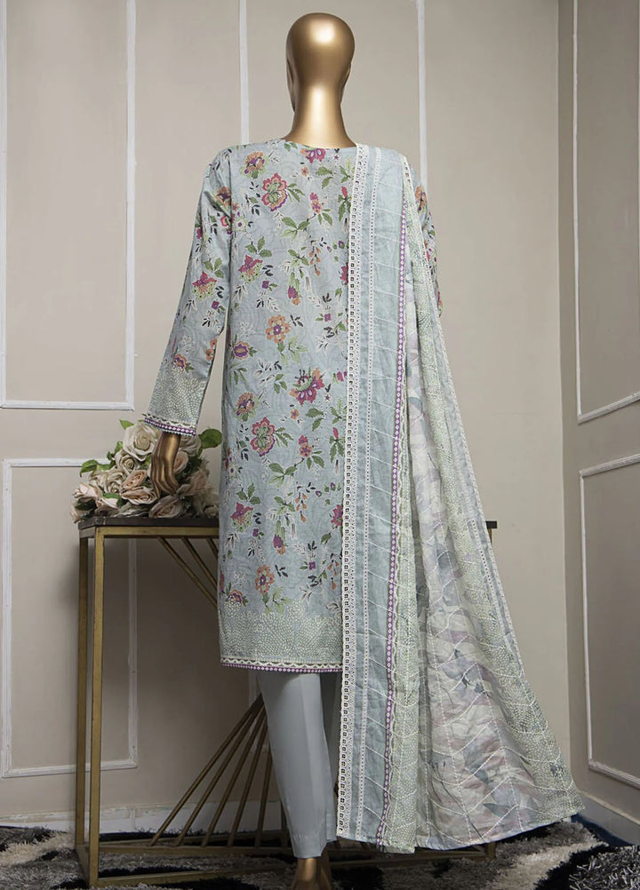 HZ Textiles Embroidered Lawn Suits Unstitched 3 Piece HZ25LE PLK-1026 - Summer Collection