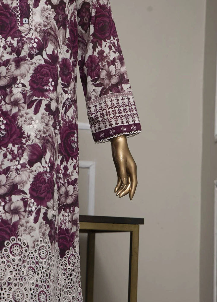 HZ Textiles Embroidered Lawn Suits Unstitched 3 Piece HZ25LE PLK-1029 - Summer Collection