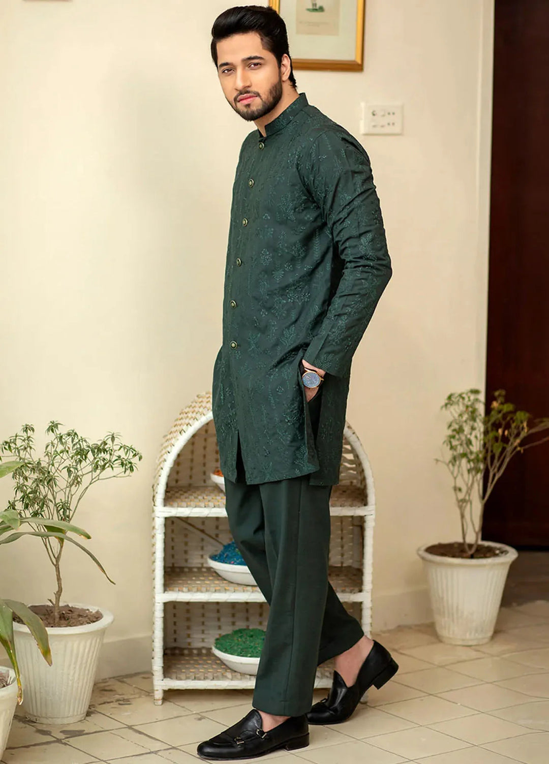 Ibtada E Ishq By Ahmad Raza Wash N Wear Embroidered Men Kurta Pajama - AR-5001