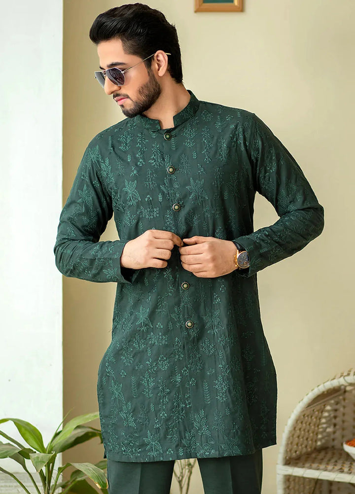 Ibtada E Ishq By Ahmad Raza Wash N Wear Embroidered Men Kurta Pajama - AR-5001