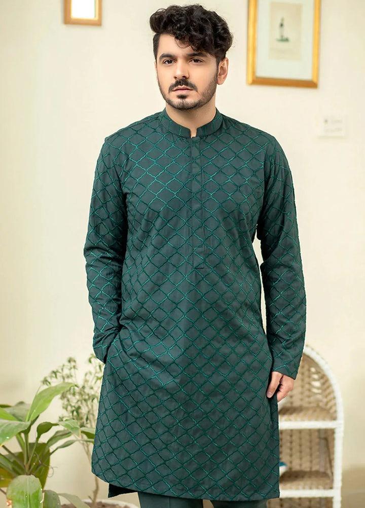 Ibtada E Ishq By Ahmad Raza Wash N Wear Embroidered Men Kurta Pajama - AR-5003