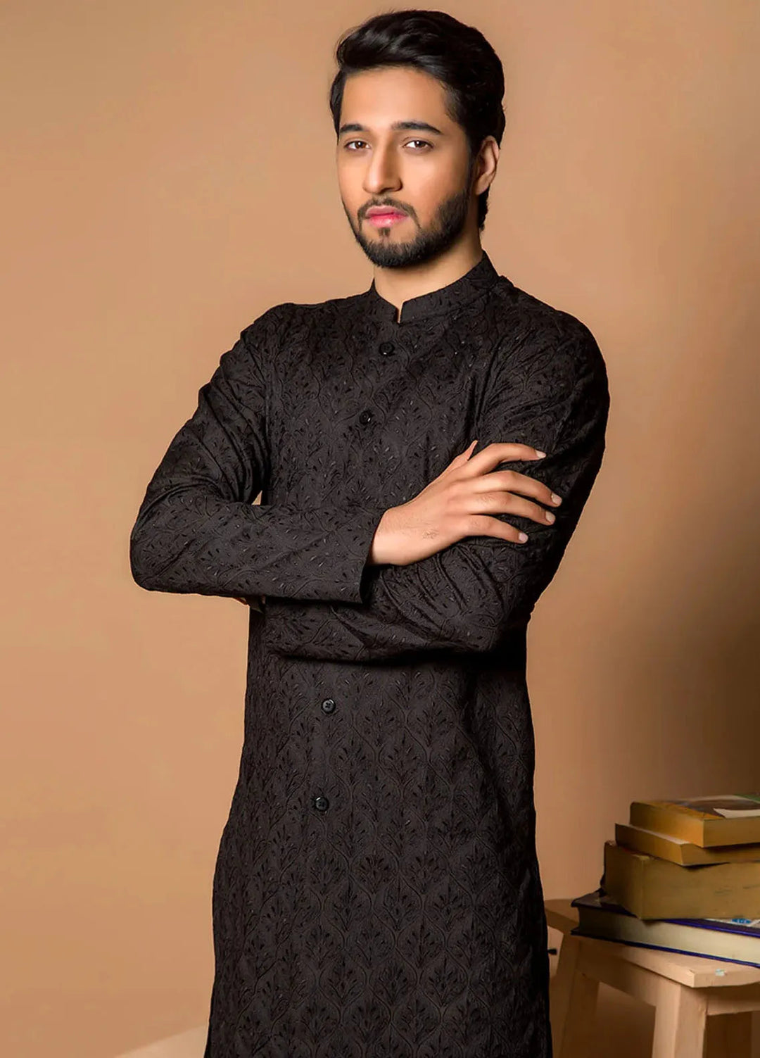 Ibtada E Ishq By Ahmad Raza Wash N Wear Embroidered Men Kurta Pajama - AR-5007