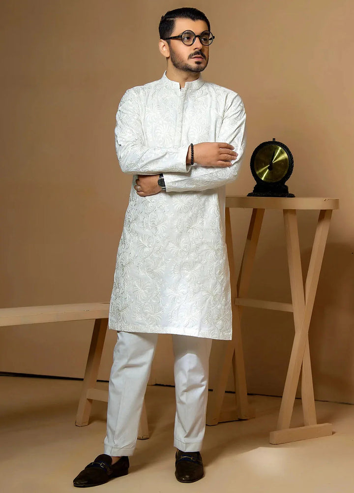 Ibtada E Ishq By Ahmad Raza Wash N Wear Embroidered Men Kurta Pajama - AR-5013