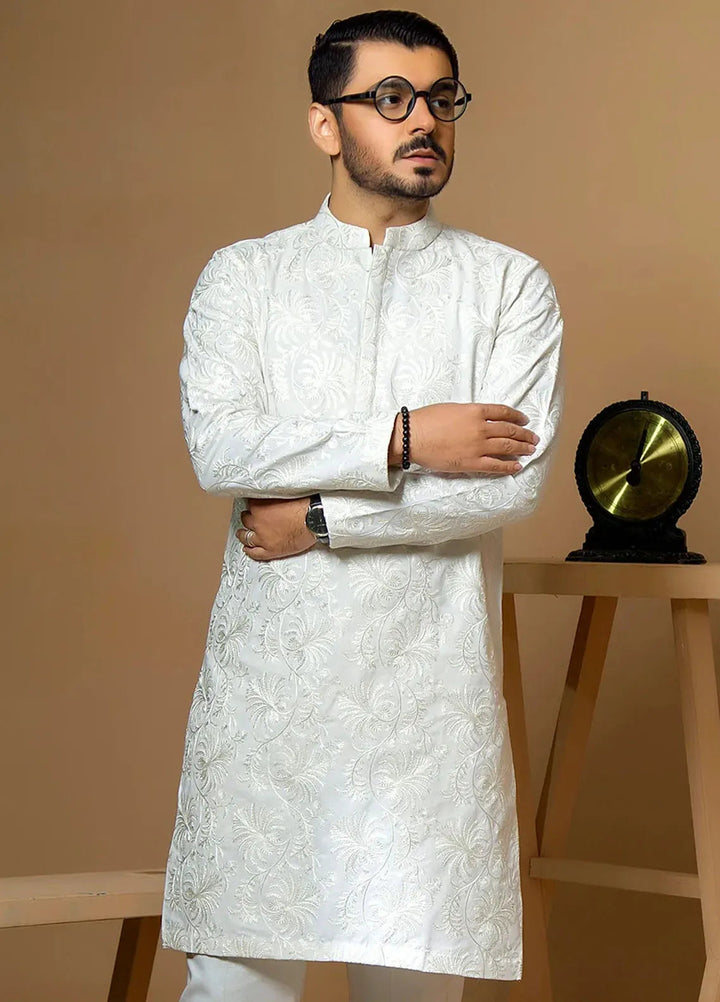 Ibtada E Ishq By Ahmad Raza Wash N Wear Embroidered Men Kurta Pajama - AR-5013