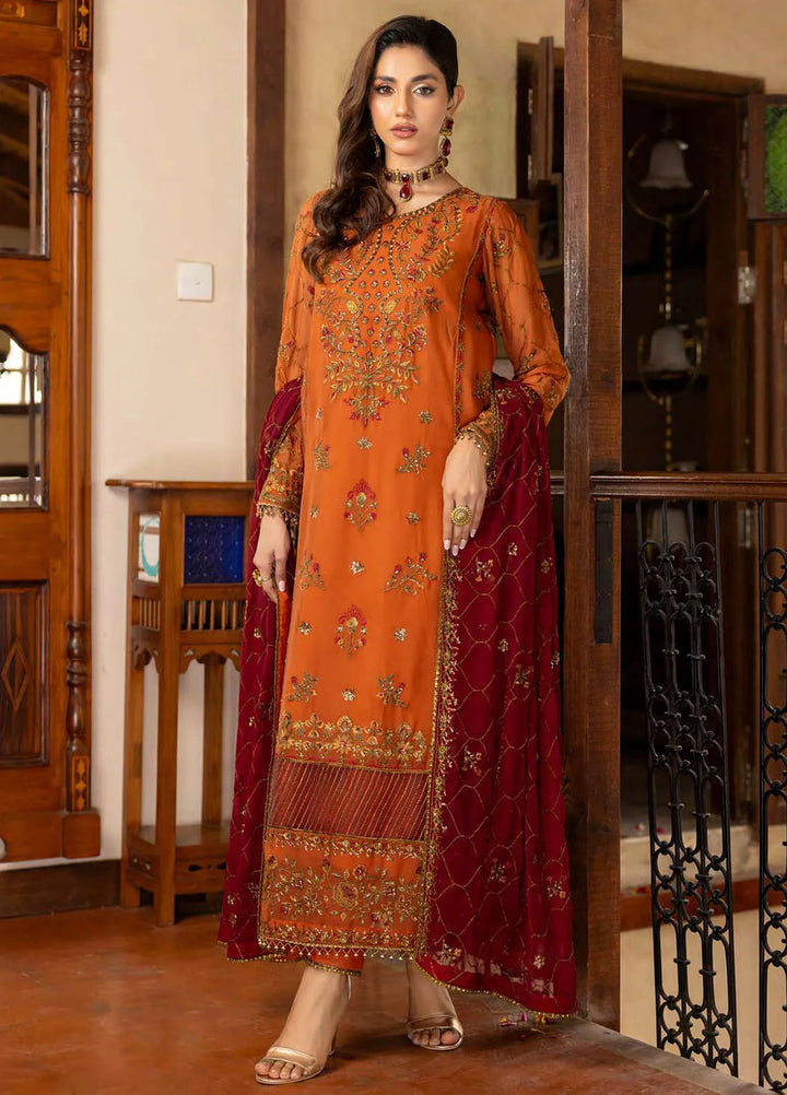 Ibtida By Kanwal Zainab Embroidered Chiffon Suits Unstitched 3 Piece KZ24I KZ-24002 Riwaayat - Formal Collection