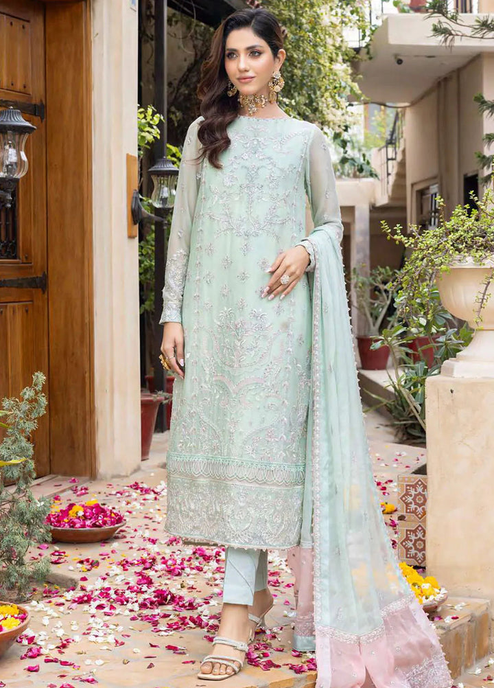 Ibtida By Kanwal Zainab Embroidered Chiffon Suits Unstitched 3 Piece KZ24I KZ-24004 Heer - Formal Collection
