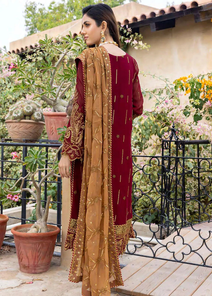 Ibtida By Kanwal Zainab Embroidered Chiffon Suits Unstitched 3 Piece KZ24I KZ-24006 Mah-e-Noor - Formal Collection