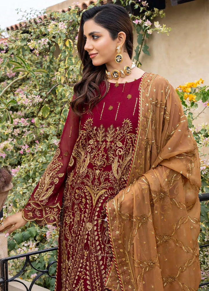 Ibtida By Kanwal Zainab Embroidered Chiffon Suits Unstitched 3 Piece KZ24I KZ-24006 Mah-e-Noor - Formal Collection