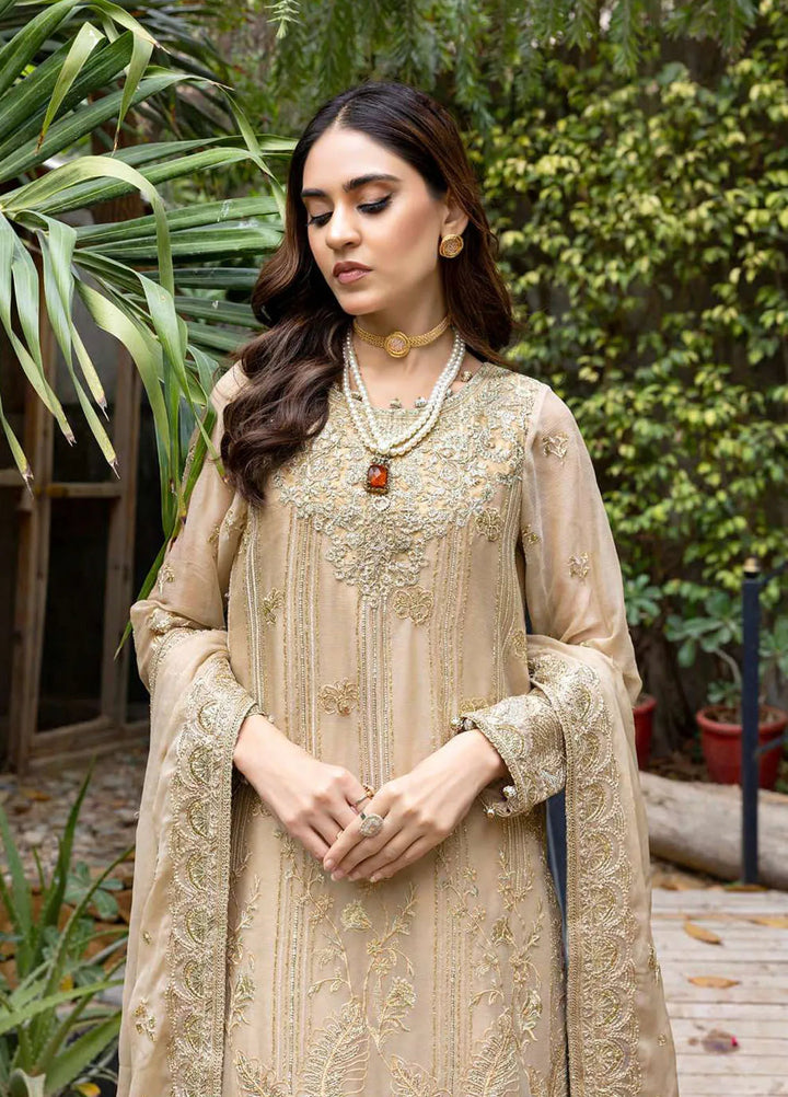 Ibtida By Kanwal Zainab Embroidered Chiffon Suits Unstitched 3 Piece KZ24I KZ-24007 Sadabahar - Formal Collection