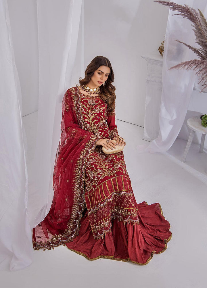 Ibtidaa by Awwal Embroidered Chiffon Suits Unstitched 4 Piece AW22I 01 - Formal Collection