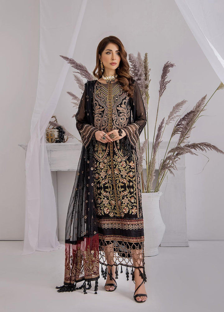Ibtidaa by Awwal Embroidered Chiffon Suits Unstitched 4 Piece AW22I 03 - Formal Collection