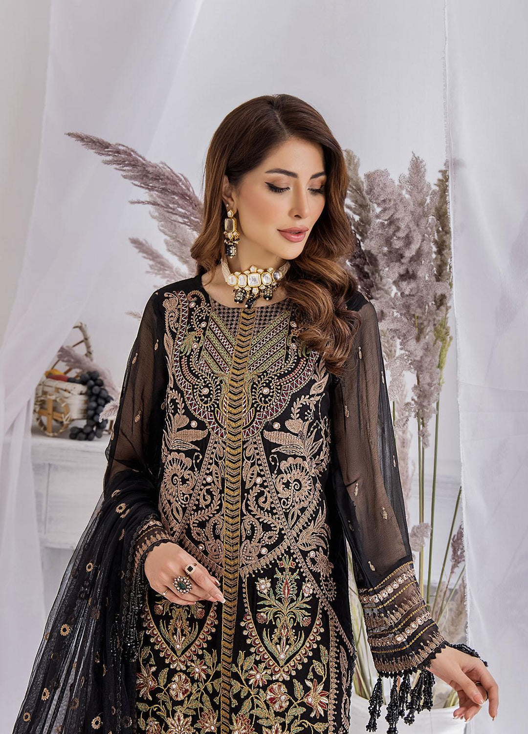 Ibtidaa by Awwal Embroidered Chiffon Suits Unstitched 4 Piece AW22I 03 - Formal Collection
