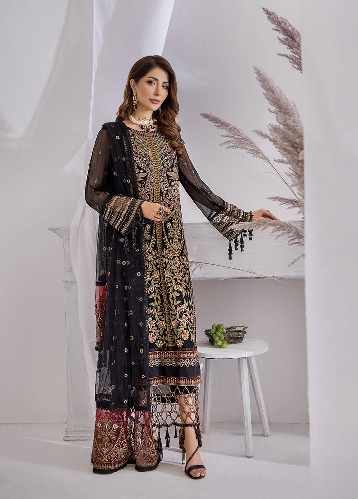 Ibtidaa by Awwal Embroidered Chiffon Suits Unstitched 4 Piece AW22I 03 - Formal Collection