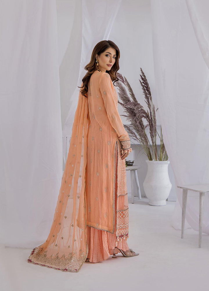 Ibtidaa by Awwal Embroidered Chiffon Suits Unstitched 4 Piece AW22I 04 - Formal Collection