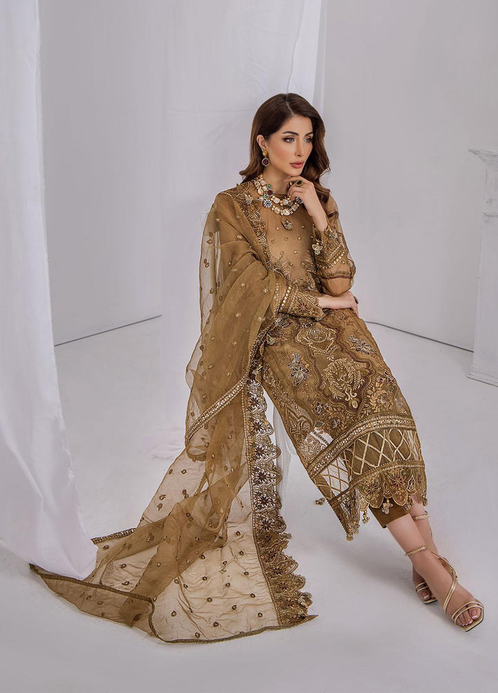 Ibtidaa by Awwal Embroidered Organza Suits Unstitched 4 Piece AW22I 05 - Formal Collection
