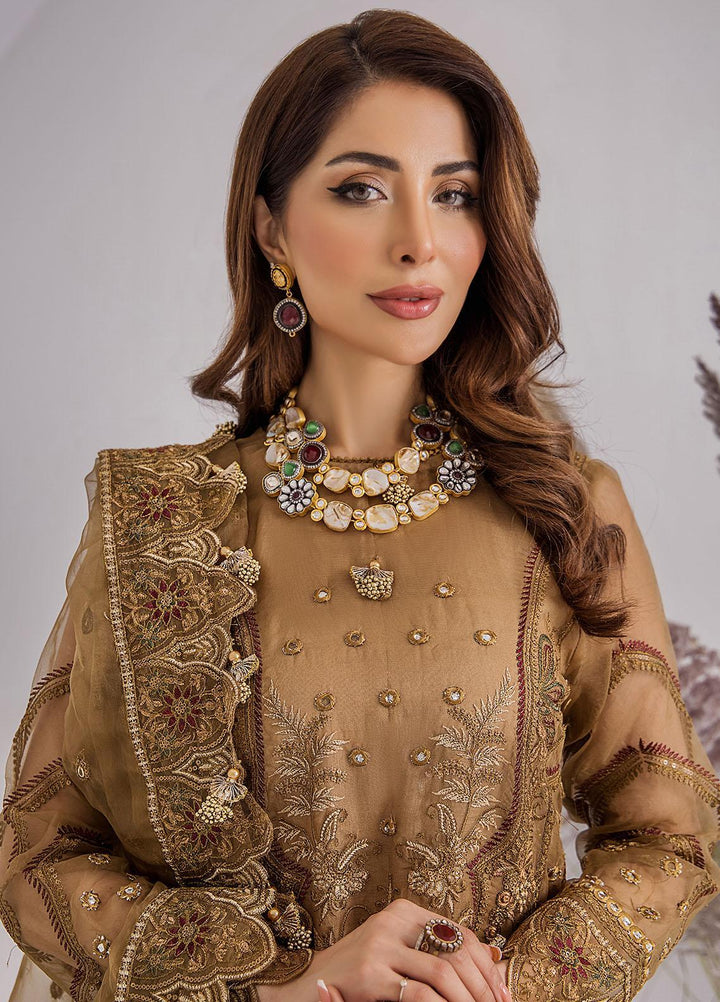 Ibtidaa by Awwal Embroidered Organza Suits Unstitched 4 Piece AW22I 05 - Formal Collection