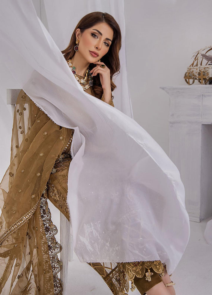 Ibtidaa by Awwal Embroidered Organza Suits Unstitched 4 Piece AW22I 05 - Formal Collection