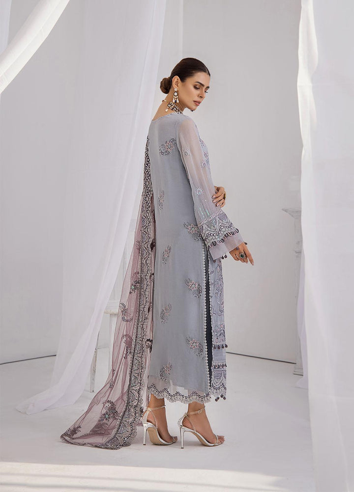 Ibtidaa by Awwal Embroidered Chiffon Suits Unstitched 4 Piece AW22I 06 - Formal Collection
