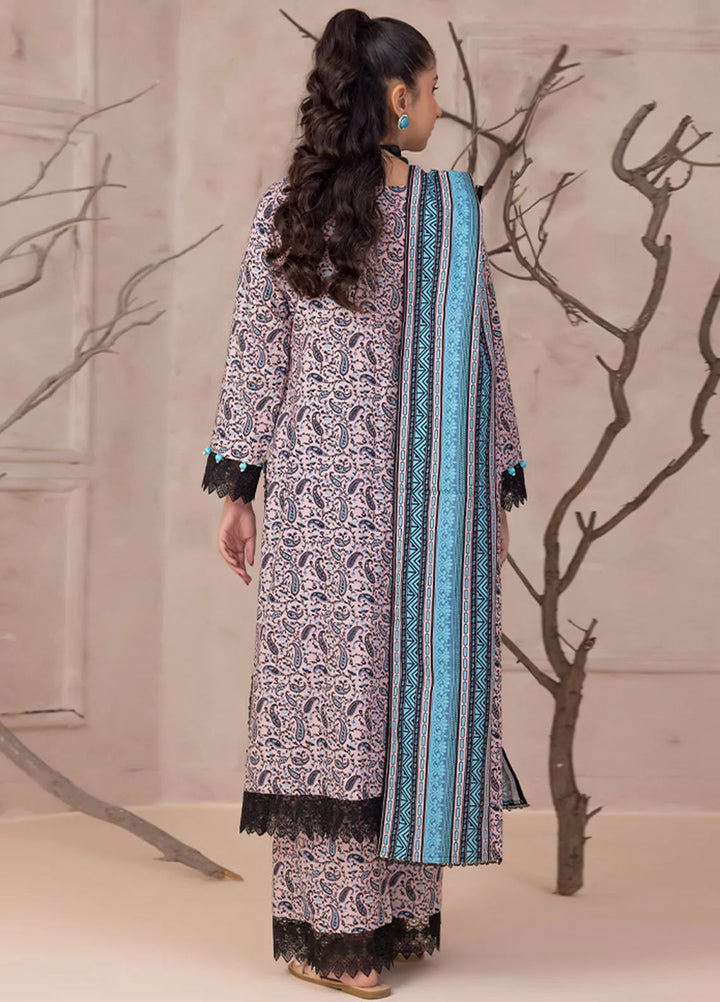 Identic By Regalia Printed Khaddar Suit Unstitched 3 Piece RGT24I4 D-01 - Winter Collection