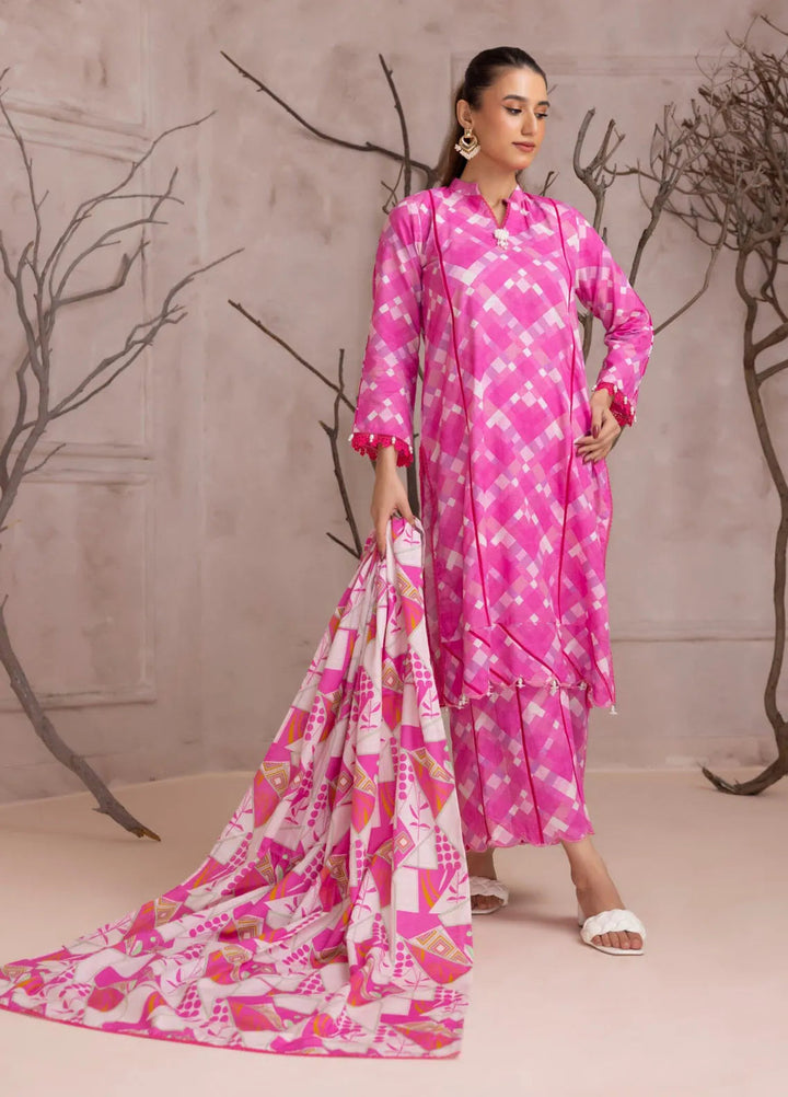 Identic By Regalia Printed Khaddar Suit Unstitched 3 Piece RGT24I4 D-04 - Winter Collection