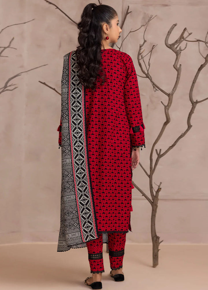 Identic By Regalia Printed Khaddar Suit Unstitched 3 Piece RGT24I4 D-05 - Winter Collection