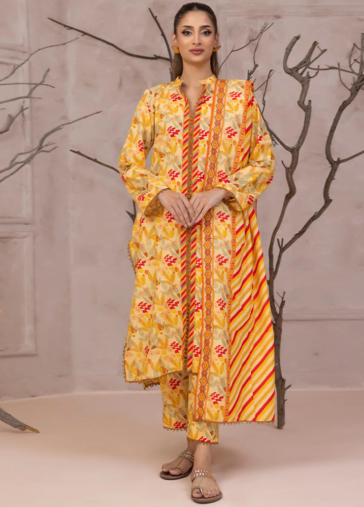 Identic By Regalia Printed Khaddar Suit Unstitched 3 Piece RGT24I4 D-08 - Winter Collection