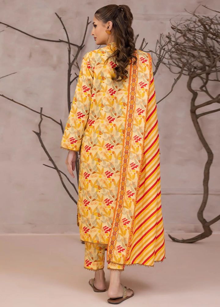 Identic By Regalia Printed Khaddar Suit Unstitched 3 Piece RGT24I4 D-08 - Winter Collection