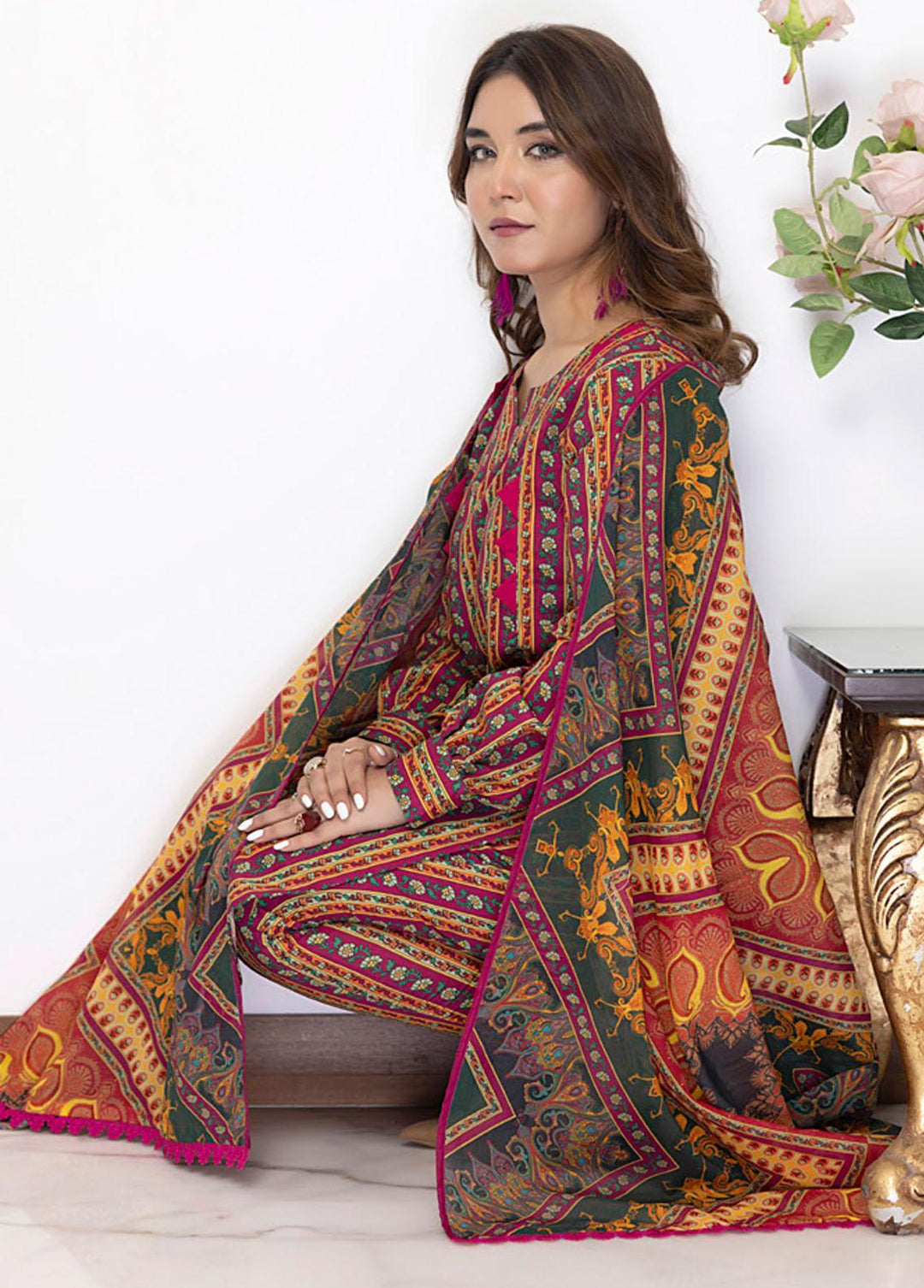 Identic By Regalia Textiles Printed  Suits Unstitched 3 Piece RGT22I ISE-11 - Winter Collection