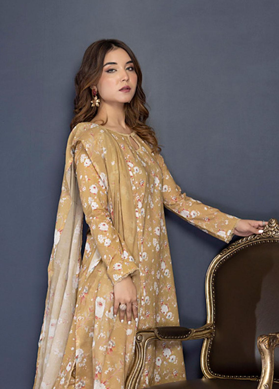 Identic By Regalia Textiles Printed  Suits Unstitched 3 Piece RGT22I ISE-12 - Winter Collection