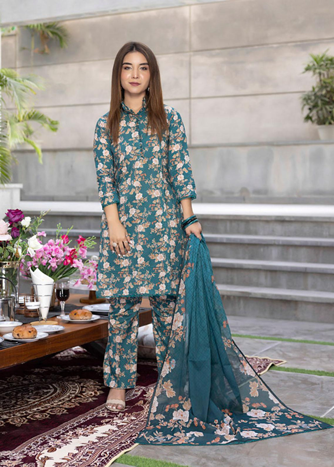 Identic By Regalia Textiles Printed  Suits Unstitched 3 Piece RGT22I ISE-5 - Winter Collection