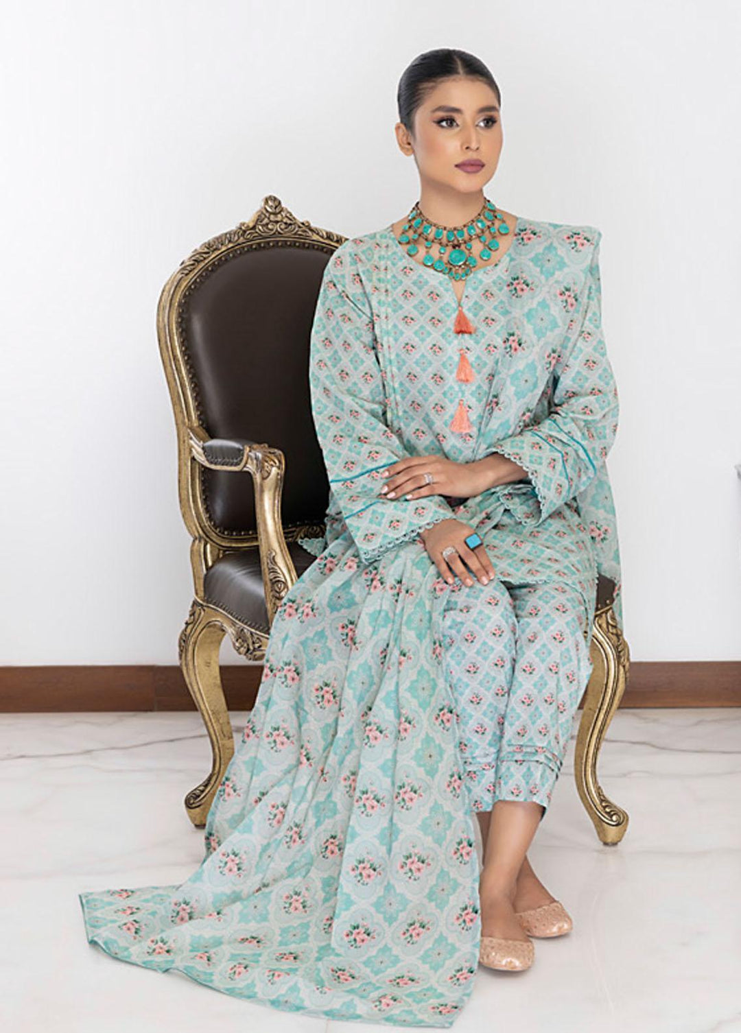 Identic By Regalia Textiles Printed  Suits Unstitched 3 Piece RGT22I ISE-7 - Winter Collection