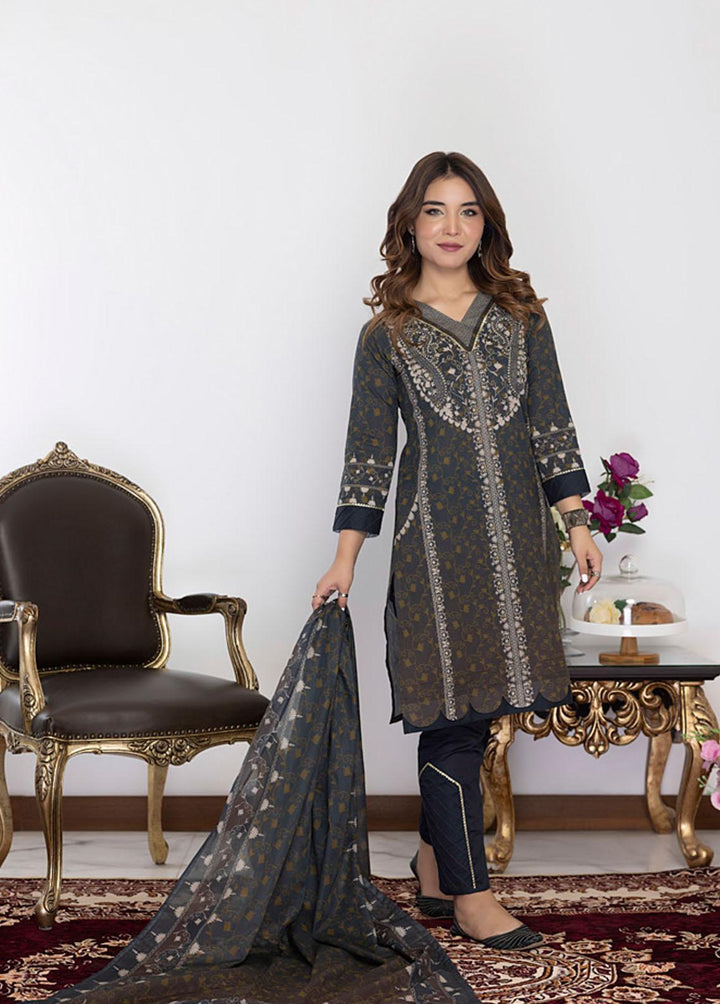 Identic By Regalia Textiles Printed  Suits Unstitched 3 Piece RGT22I ISE-9 - Winter Collection