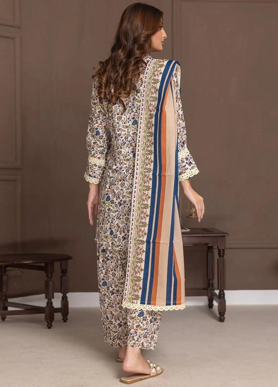 Identic Separates By Regalia Textile Printed Lawn Suit Unstitched 3 Piece RGT24I21 IDS21-1 - Summer Collection