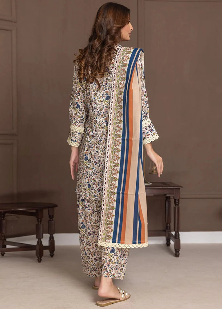 Identic Separates By Regalia Textile Printed Lawn Suit Unstitched 3 Piece RGT24I21 IDS21-1 - Summer Collection