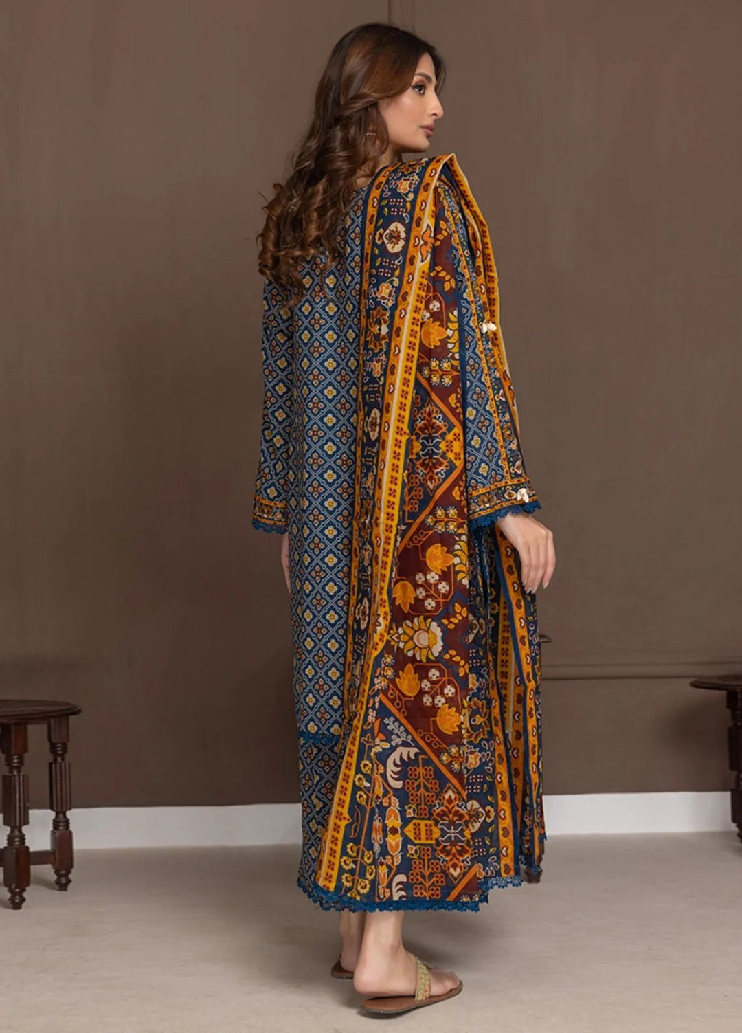 Identic Separates By Regalia Textile Printed Lawn Suit Unstitched 3 Piece RGT24I21 IDS21-10 - Summer Collection