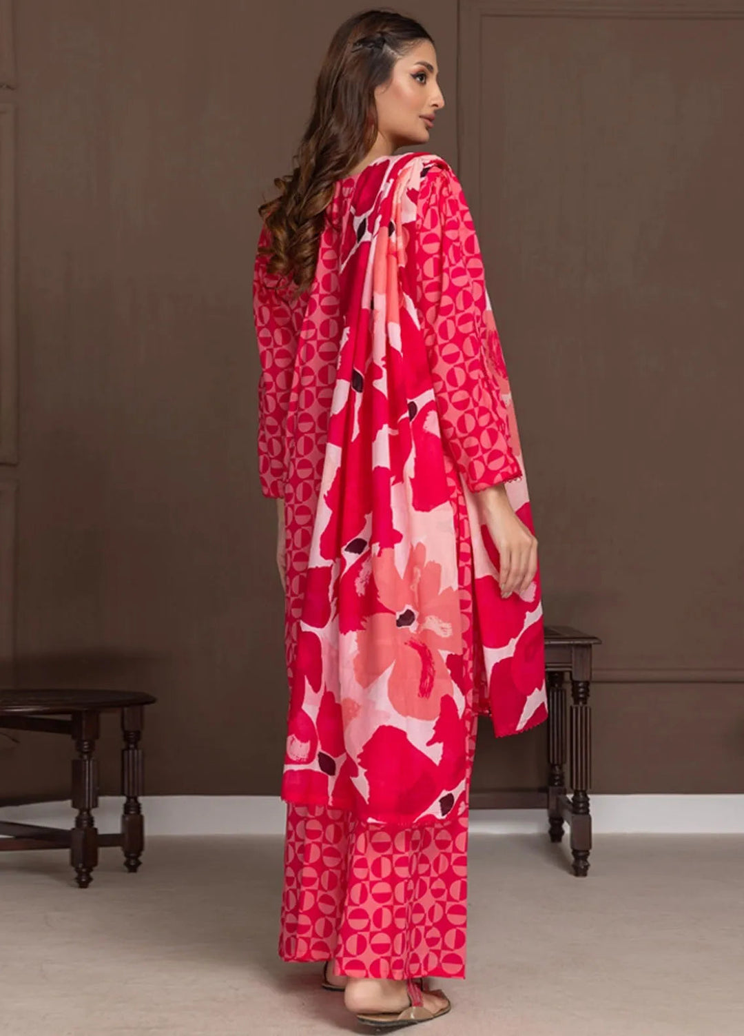 Identic Separates By Regalia Textile Printed Lawn Suit Unstitched 3 Piece RGT24I21 IDS21-2 - Summer Collection