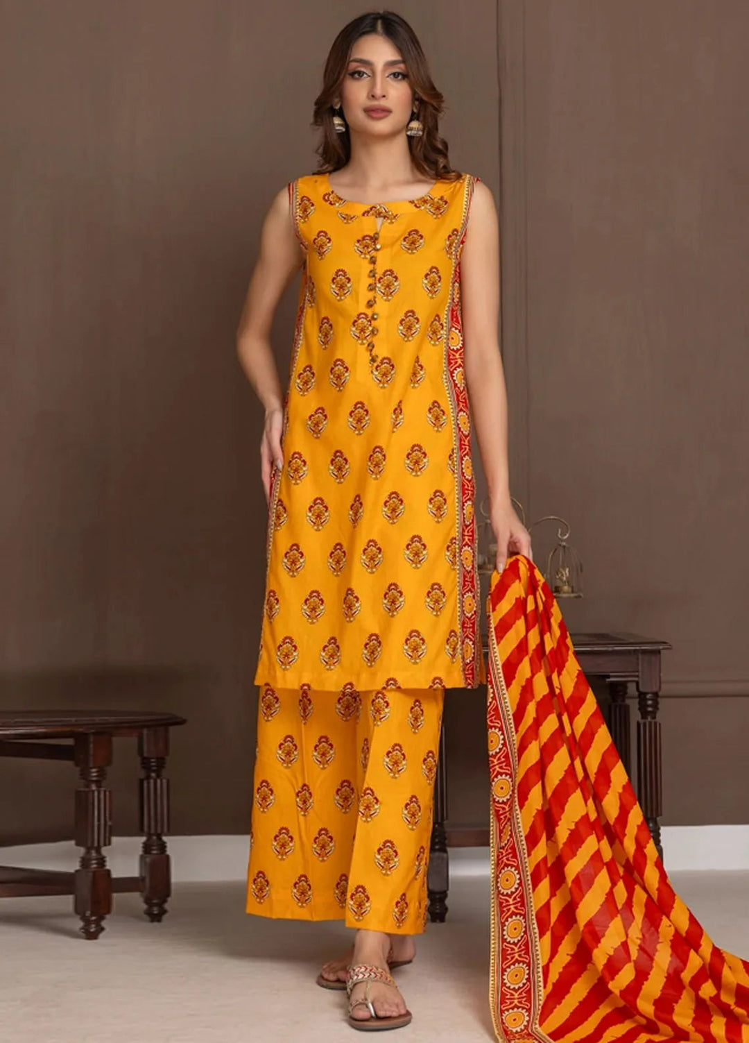 Identic Separates By Regalia Textile Printed Lawn Suit Unstitched 3 Piece RGT24I21 IDS21-3 - Summer Collection