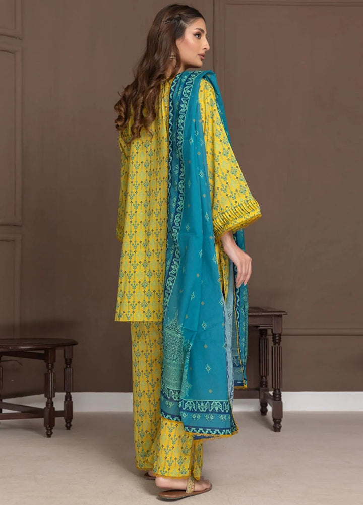 Identic Separates By Regalia Textile Printed Lawn Suit Unstitched 3 Piece RGT24I21 IDS21-4 - Summer Collection