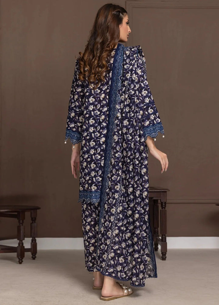 Identic Separates By Regalia Textile Printed Lawn Suit Unstitched 3 Piece RGT24I21 IDS21-5 - Summer Collection