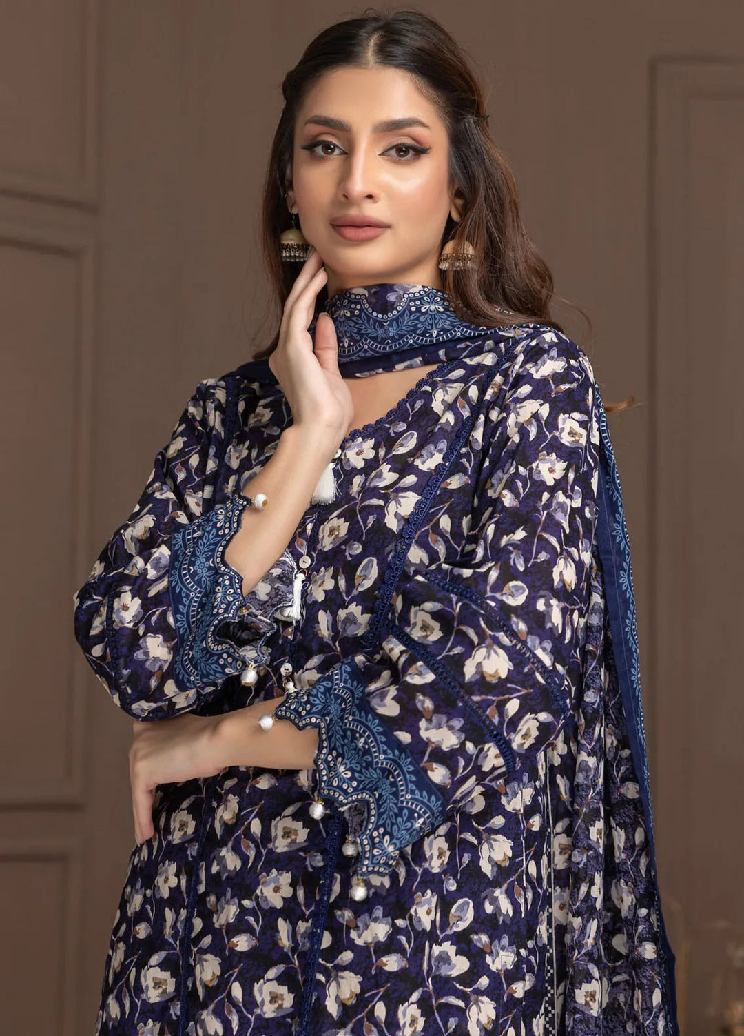 Identic Separates By Regalia Textile Printed Lawn Suit Unstitched 3 Piece RGT24I21 IDS21-5 - Summer Collection
