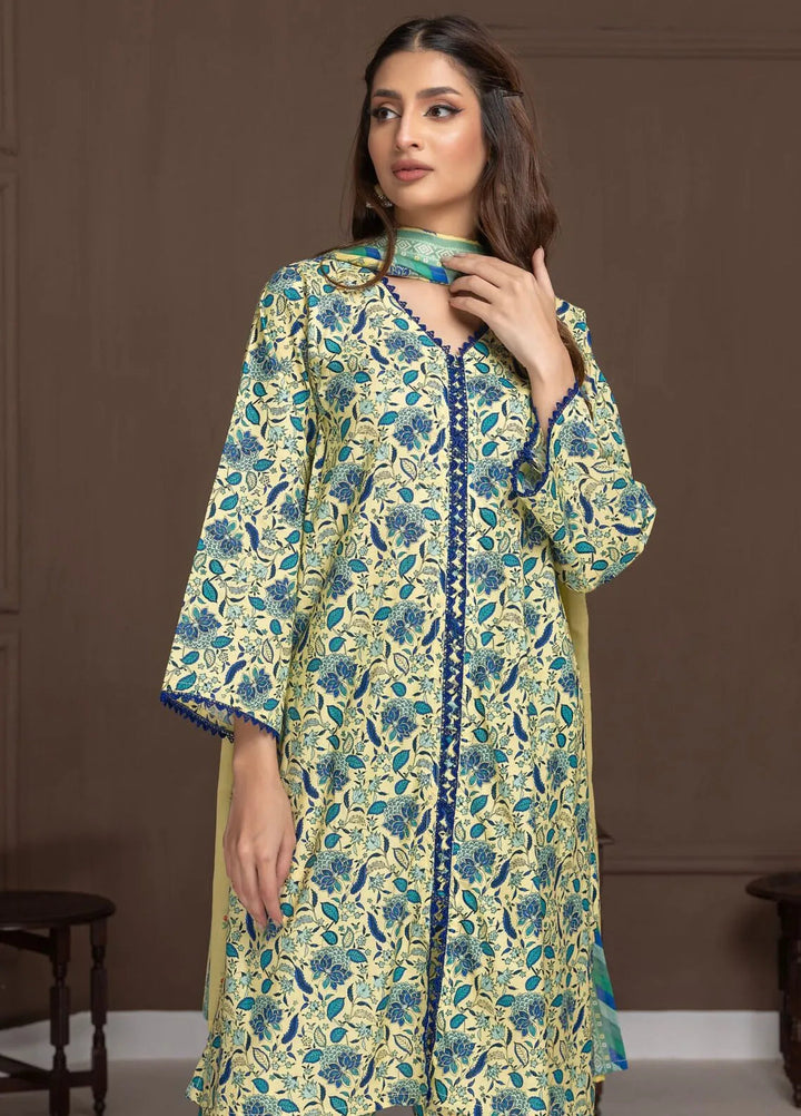 Identic Separates By Regalia Textile Printed Lawn Suit Unstitched 3 Piece RGT24I21 IDS21-6 - Summer Collection