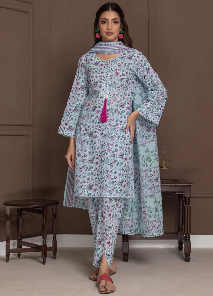 Identic Separates By Regalia Textile Printed Lawn Suit Unstitched 3 Piece RGT24I21 IDS21-7 - Summer Collection