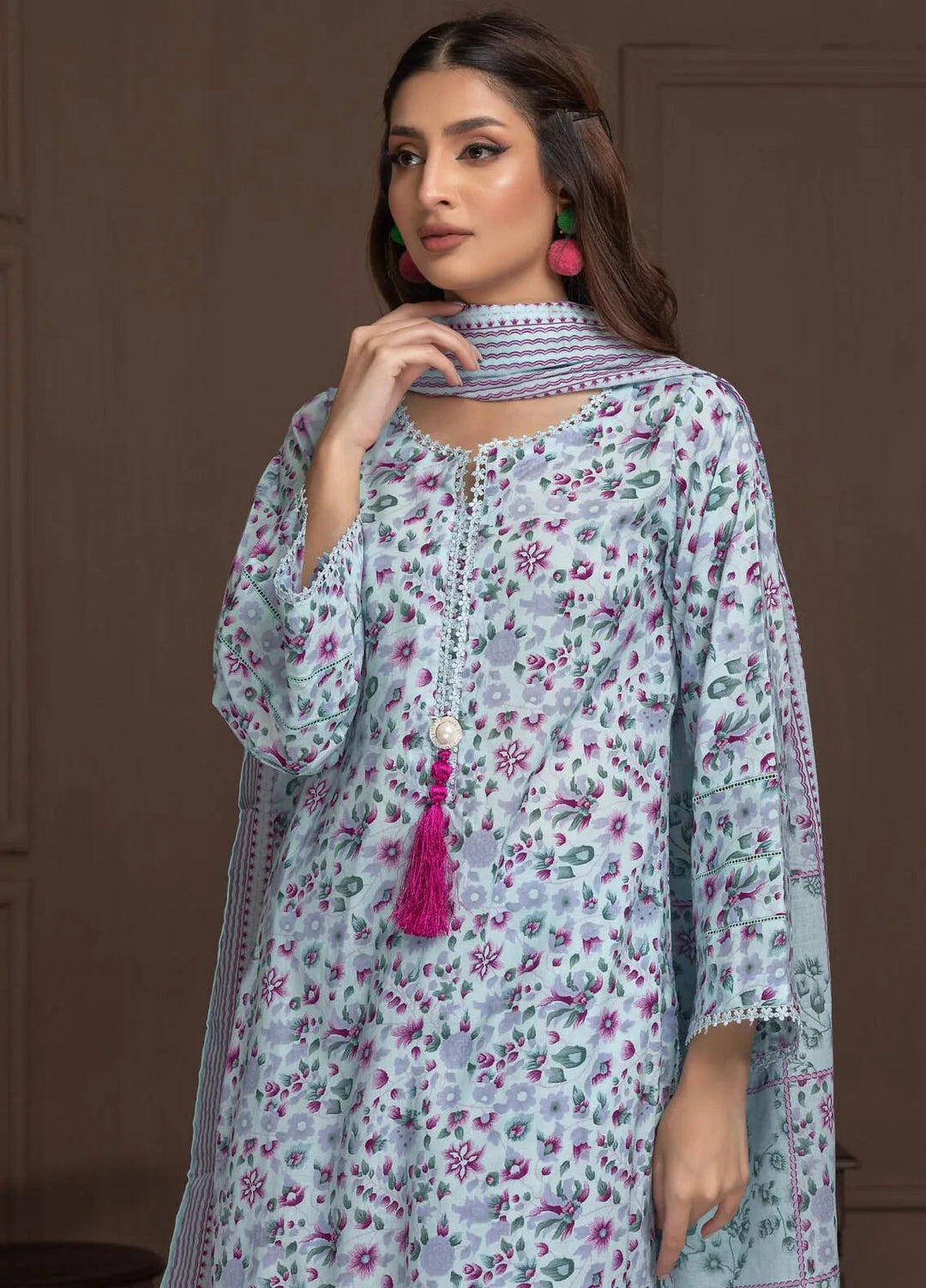 Identic Separates By Regalia Textile Printed Lawn Suit Unstitched 3 Piece RGT24I21 IDS21-7 - Summer Collection