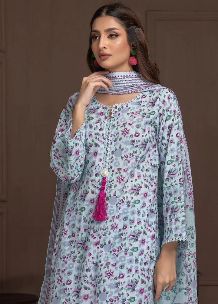 Identic Separates By Regalia Textile Printed Lawn Suit Unstitched 3 Piece RGT24I21 IDS21-7 - Summer Collection
