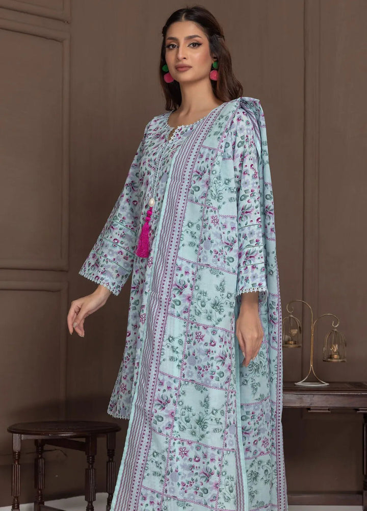 Identic Separates By Regalia Textile Printed Lawn Suit Unstitched 3 Piece RGT24I21 IDS21-7 - Summer Collection